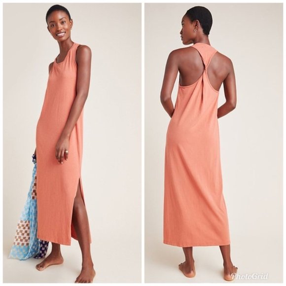 Sundry Dresses & Skirts - Anthropologie Sundry Twist Back Midi Tank Dress